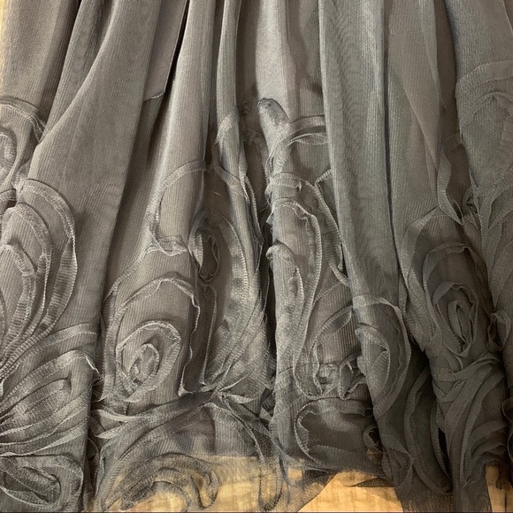 Eliza J Sleeveless Illusion Neckline Embroidery Dress - Picture 7 of 7